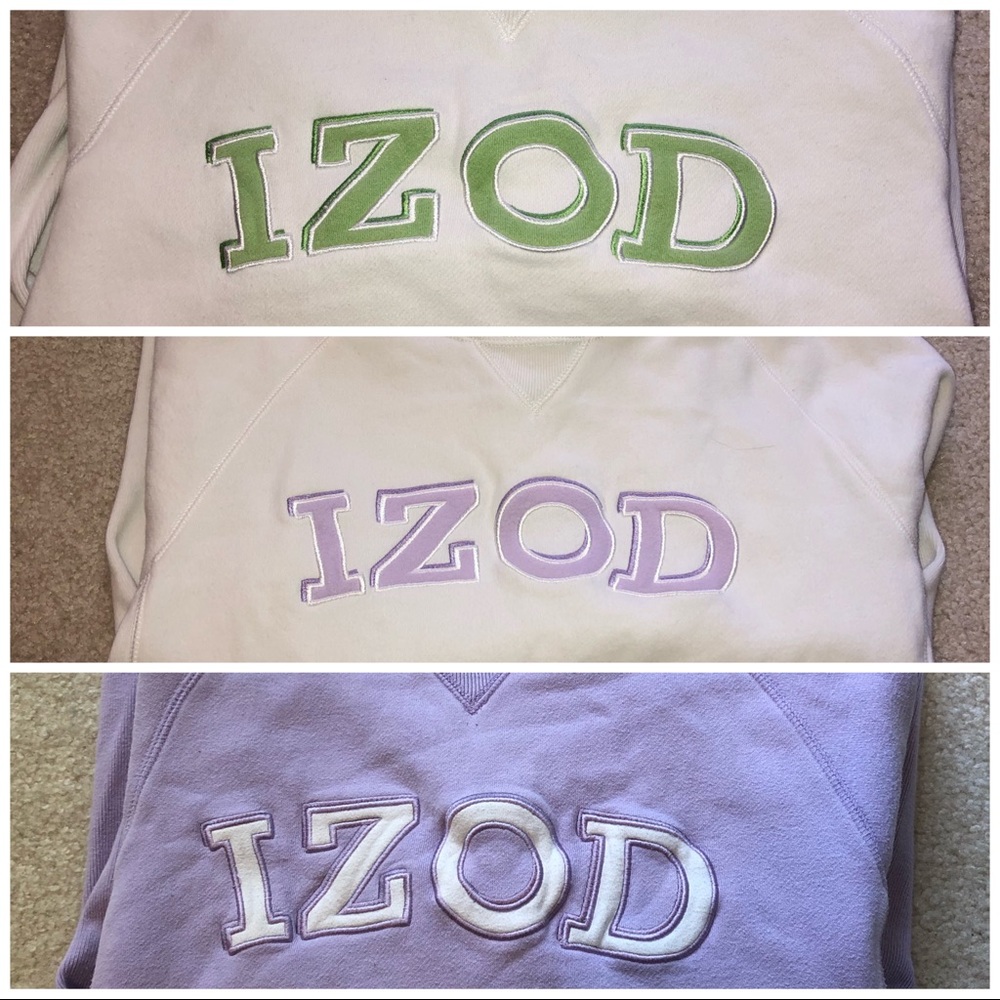 3 PACK IZOD VINTAGE CREWNECKS!